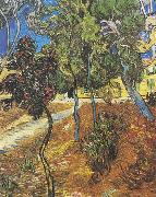 Vincent Van Gogh Trees in the garden of the Hospital Saint-Paul oil on canvas